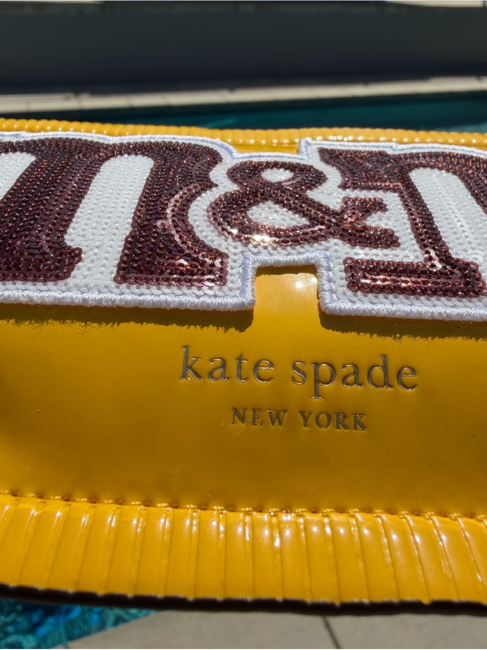 kate spade Yellow M&M's Logo Pouch - Picture 5 of 10
